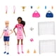 thumbnail image 4 of Barbie Careers Playset, Soccer Player Set with 2 Fashion Dolls & 15 Accessories Including Barbie Brooklyn”, Blonde Petite Player, 2 Nets & More, 4 of 5