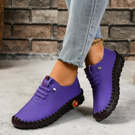 

SHYKA Everyday Elegance: Versatile Lightweight Women s Sneakers - Comfy Non-Slip Sole All-Season Lace-Ups-39