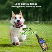 BEBANG 2600FT Dog Training Collar with LED Light, Dog Shock Collar with Remote, 3 Modes, 0-99 level, IPX7 Waterproof, Rechargeable Shock Collar for Small Medium Large Dogs