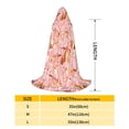 thumbnail image 2 of Honeii Pink Cockatoo Birds Print Poncho Cape, Cloak Coat, Snuggly Hooded Wearable Blanket, Hooded Cape For Teenagers,Halloween Costumes-Large, 2 of 7
