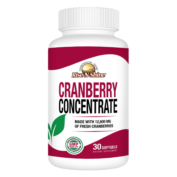 Cranberry Concentrate -  50:1 Extract by Rise-N-Shine – Daily Support for Urinary Tract Health, Bladder Comfort & Overall Wellness