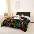 thumbnail image 3 of Erosebridal Gaming Queen Duvet Cover Set For Boys,Teen Video Game Kids Colorful Gamepad Bedding,Reversible 3-Piece,No Comforter, 3 of 6