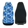 thumbnail image 4 of Xoenoiee Blue Dog Paws Bone Print Car Seat Cover for Car Front Seats Covers Universal Fit Vehicle Driver Seats Protectors Interior Decor for Trucks SUV Van, 4 of 6