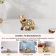 thumbnail image 5 of Estatua Adornos de estatua de elefante Feng Shui de resina para sala de estar dormitorio (oro S) Likrtyny Libre de BPA, 5 of 8