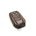 thumbnail image 3 of Vitodeco Genuine Leather Smart Key Fob Case with Leather Key Strap Compatible for Toyota Rav4 Prime 2022 - 2025 (5-Button, Brown), 3 of 5
