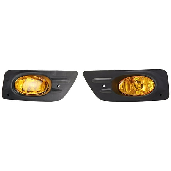 Spec-D Tuning LF-ACD064AMOEM-RS Honda Accord Ex Lx 4Dr Sedan Fog Lights Amber