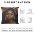 thumbnail image 5 of BANET Women Eyelash Throw Pillow Covers, Square Black Couch Hidden Zipper Pillowcase Home Sofa Decor 18x18in, 5 of 5