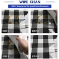 thumbnail image 6 of Hiasan Clear Plastic Tablecloth Rectangle - 100% Waterproof Oilproof Stain Resistant Wipeable Transparant Vinyl Table Cloth Protector, 60 x 120 Inch, 6 of 8