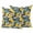 Lemon Yellow Teal Blue, variant on 2 Pack Outdoor Waterproof Throw Pillow Covers,Summer Watercolor Lemon Decorative Square Pillow Case Patio Pillowcases for Chair Couch Sofa 16x16in