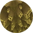 thumbnail image 1 of Ahgly Company Machine Washable Indoor Round Transitional Bakers Brown Area Rugs, 5' Round, 1 of 7
