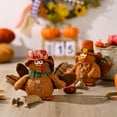 thumbnail image 3 of Décoration de Table de l'Action de Grâce, Couple de Dinde en Peluche, 2 Pcs, Kit d'Automne pour la Récolte, Décorations Intérieures et Extérieures pour la Maison, 3 of 11