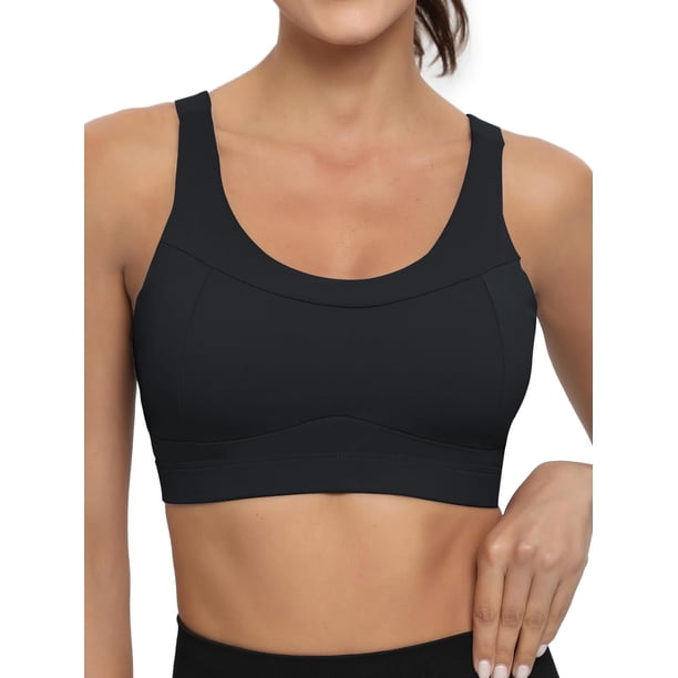 Sujetador deportivo RUNNING GIRL High Impact para mujer - Negro XL