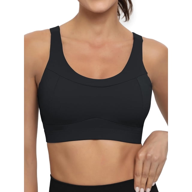 Sujetador deportivo RUNNING GIRL High Impact para mujer negro talla M