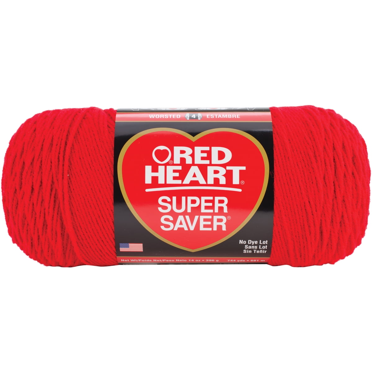 Red Heart Super Saver # 0319 Cherry Red 100% Acrylic Yarn