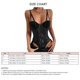 thumbnail image 4 of Lace Bodysuit Erogenous Fashionable 1/2 Cup Regulable Y Shape Shoulder Straps Mesh Lace Stitching One Piece Lingerie Black L, 4 of 4