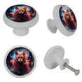 thumbnail image 4 of Starry Animals Fluorescent Drawer Pulls with Screws: Round 4-Pack of Glow-in-the-Dark Knobs for Cabinets, Wardrobes, and Dressers - Furniture Decor with Added Style and Practicality, 4 of 6