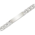 thumbnail image 1 of Mens Engraveable Polished Link ID Bracelet in Sterling Silver 8.5 Inches, 1 of 4
