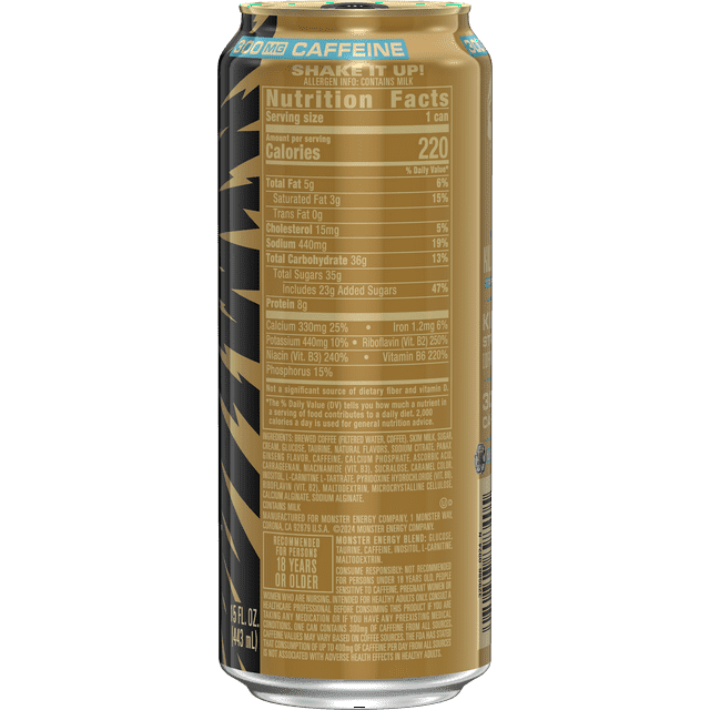 3 Pack- Java Monster Killer Brew, Mean Bean, Coffee + Energy Drink, 15 fl oz can