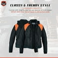 thumbnail image 3 of Daniel Smart Women’s Mesh Bike Riding Jacket – 3 in 1 Ladies Motorcycle Jacket with Breathable Mesh Material, 3 of 6
