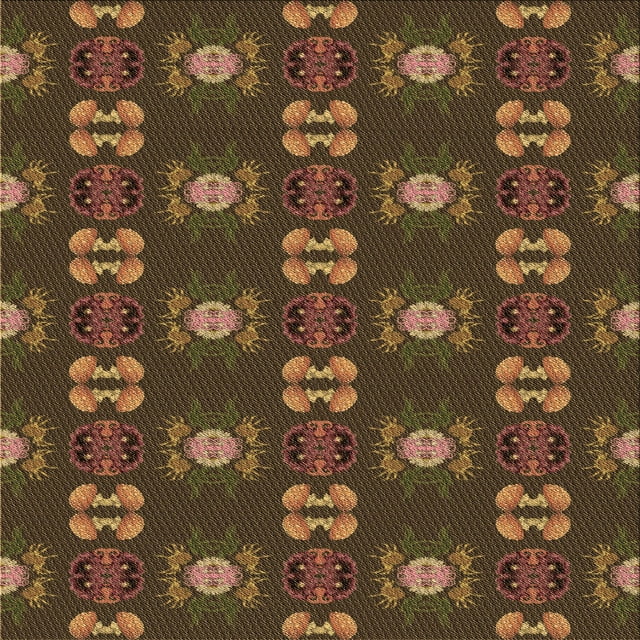 Ahgly Company Tapis d'Intérieur Lavable à la Machine, Carré, Transitionnel, Brun Pâle, Tapis de Zone, 7 Pieds Carré