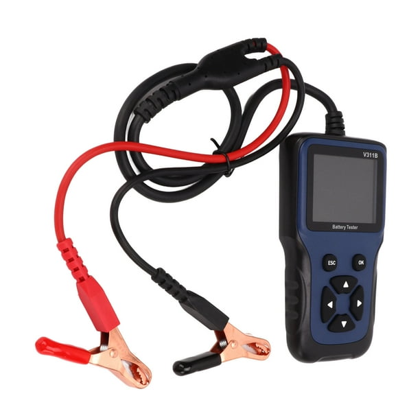 Probador De Carga Del Circuito De Carga Del Automóvil, Herramienta De Diagnóstico De Batería Con Pantalla Multifuncional De 2,8 Pulgadas, 8 Estándares De Batería, 12 V,