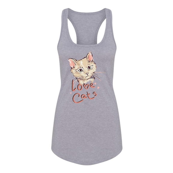 Love Cats! Tank Women -Image by Shutterstock, Female Small
