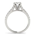 thumbnail image 2 of 14k White Gold Single Row Band Diamond Engmt Ring 1 1/3 cttw Size 7, 2 of 3