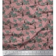 thumbnail image 1 of Soimoi Georgette Viscose Fabric Branches,Floral & Eagle Bird Print Fabric by The Yard 42 Inch Wide, 1 of 1