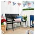 QuellQuest Outdoor Bench 2Person Steel Indoor/Outdoor Bench for Garden