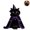 A, variant on Halloween Cat Witch Costume, Pet Wizard Cloak with Hat Pumpkin Ghost Bat Decor, Soft Adjustable Halloween Cape Outfit for Small Medium Cats Kitten Halloween Party Cosplay Photo Props