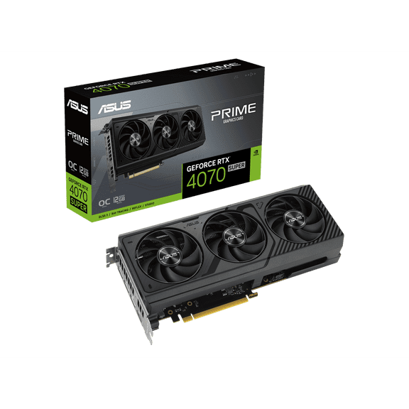 Restored ASUS PRIME GeForce RTX 4070 SUPER OC Edition 12GB GDDR6X - Graphics Card (Refurbished)
