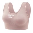 thumbnail image 2 of Darzheoy Bras for Women No Underwire Ruched Sports Bras Padded Workout Tops Medium Support Crop Tops Gathered Bras Free Size, 2 of 3