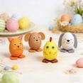 thumbnail image 6 of HuiXinOu 4pcs Plastic Easter Pet Ornaments Decorative Figurines for Home Office Tabletop Easter Holiday Decor, 6 of 6