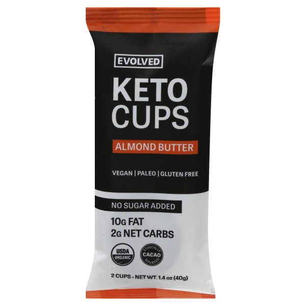 Evolved Organic Almond Butter Keto Cups, 1.41 Ounce 9 per case