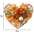 thumbnail image 2 of FloreceBien 1 x Guirnalda de ramas de frutas de otoño con hojas de arce artificiales para decoración de puertas de Halloween, guirnalda de decoración navideña, 2 of 5