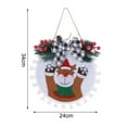 thumbnail image 6 of Christmas Ornament Hanging with Rope Lightweight Round Shape Xmas Decoration Decorative Plant Decor Cartoon Santa Claus Christmas Pendant for Christmas Party, 6 of 8