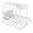 White, variant on UHOMEPRO Twin Over Twin Bunk Bed, Convertible into 2 Separate Beds, Sturdy Metal Bunk Bed Frame with Anti-Slip Ladder, Safety Guardrails & Large Under-Bed Storage, Black
