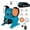 Grinding wheel machine with 1 battery and 4 wheels, variant on Bench Grinder, Dual‑Wheel Desktop Electric Grinding Polisher with Suction Cup Base, for Knife Sharpening, Tool Polishing, Metal Rust Removal and DIY Workshop Projects