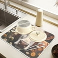 thumbnail image 4 of Dish Drying Mat for Kitchen Counter 16x18/18x24 Brown Cow Absorbent Coffee Bar Mat Dish Drainer Rack Mat for Kitchen Counter, 4 of 7