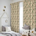 thumbnail image 5 of Blackout Kids Curtains,Beige Bigfoot and Forest Pattern Childrens Insulated Curtains Set Of 2,Bedroom Essentials,Toddler Room Decor 52x84in(132x213cm), 5 of 5