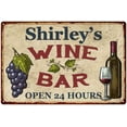 thumbnail image 1 of Shirley's Rustic Wine Bar Sign Wall Decor Kitchen Gift 16 x 24 Matte Finish Metal 116240056835, 1 of 1