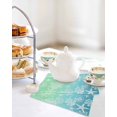 thumbnail image 4 of Teal Blue Ombre Coastal Kitchen Dish Towels for Drying Dishes Set of 4, Sea Nautical Summer Beach Starfish Coral Waffle Weave Microfiber Hand Tea Bathroom Towels Quick Dry & Absorbent Towel 12x12, 4 of 7