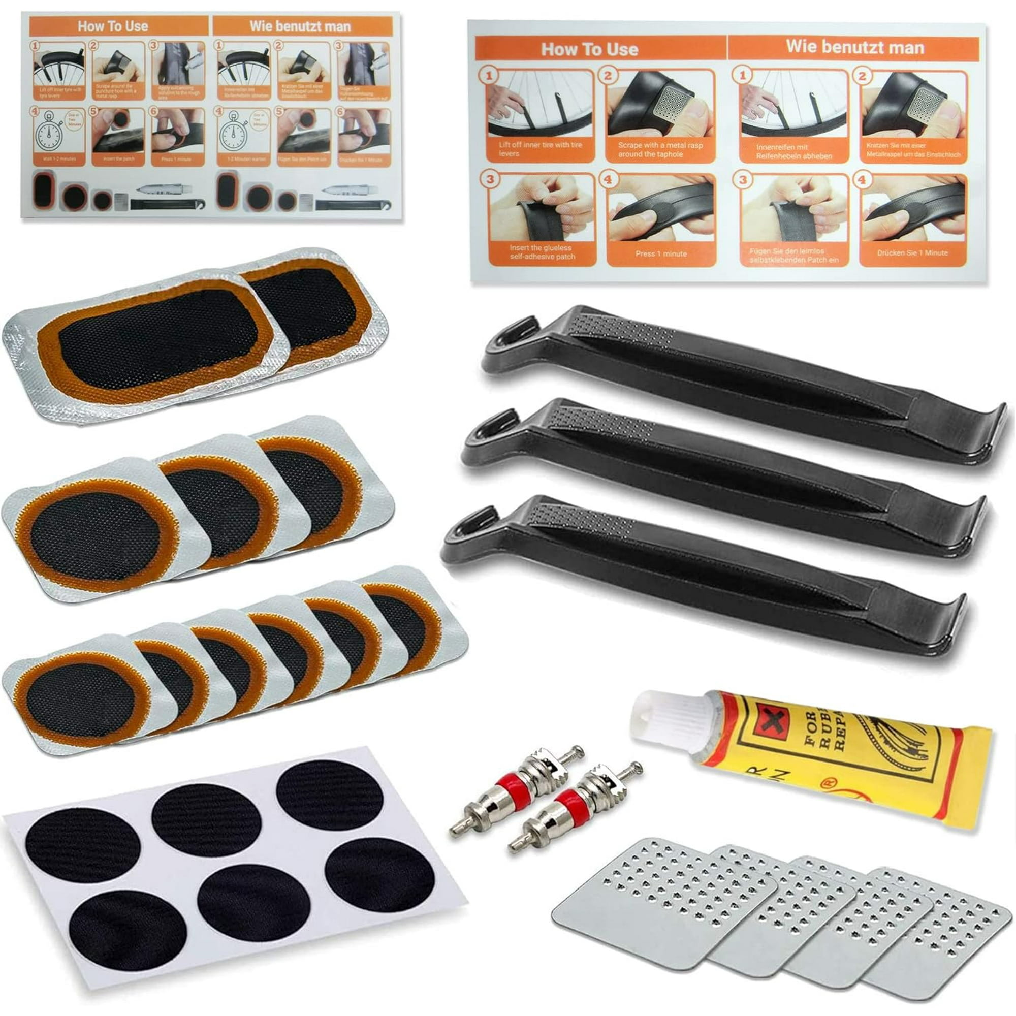 Patch Kit Repair Bicycle Puncture Bicycle Tire Repair Kit Set Of
