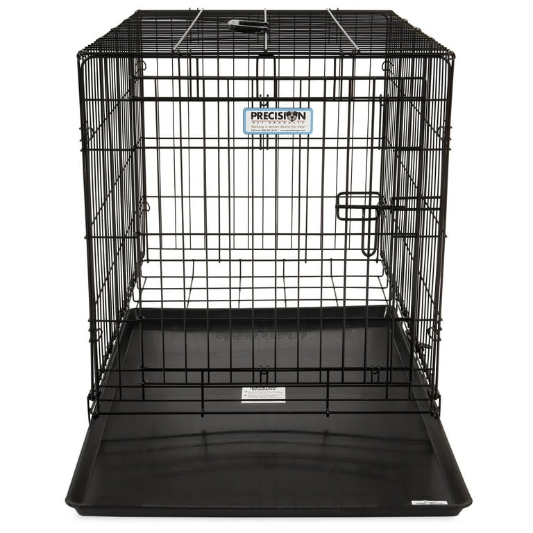 Precision Pet Products 1-Door Wire Dog Crate With Removable Pan Precision Pet Products 1-Door Wire Dog Crate With Removable Pan