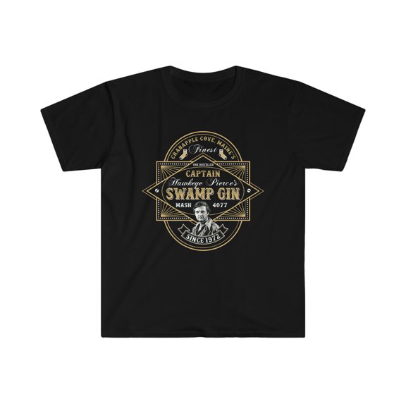 MASH 4077 Swamp Gin Label Softstyle T-Shirt