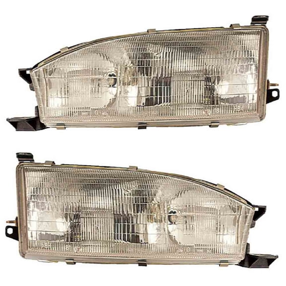 For Toyota Camry 1992 1993 1994 Pair Headlights - BuyAutoParts