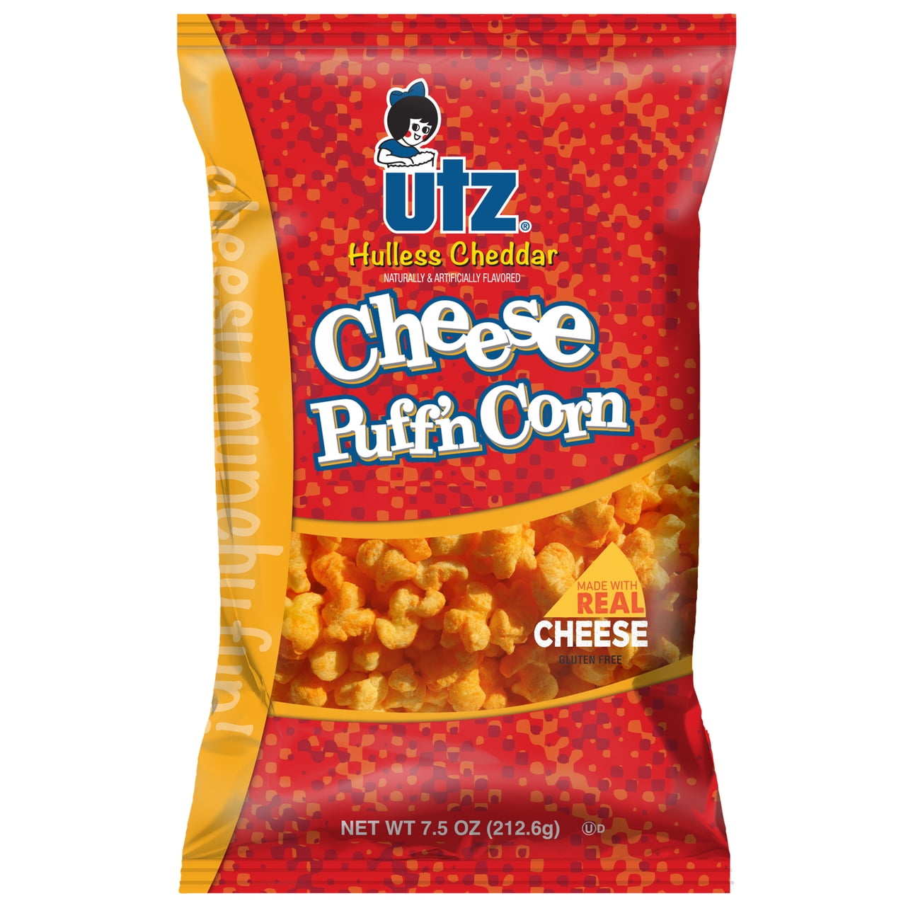 7.5 oz Utz Cheddar Cheese Puff'n Corn - Walmart.com