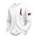 thumbnail image 1 of Camisetas de Manga Larga para Hombres Blusa de Cuello Redondo, Manga Larga Cómoda de Poliéster para el Uso Diario, 1 of 3