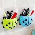 thumbnail image 4 of Clearance!TAKTUK Toothbrush Holders,Creative Cute Cartoon Kids Wall Suction Cup Mount Toothbrush Toothpaste Holder Pencil Pen Container Box Travel Organizer,Bathroom Decor,Bathroom Accessories,Green, 4 of 6