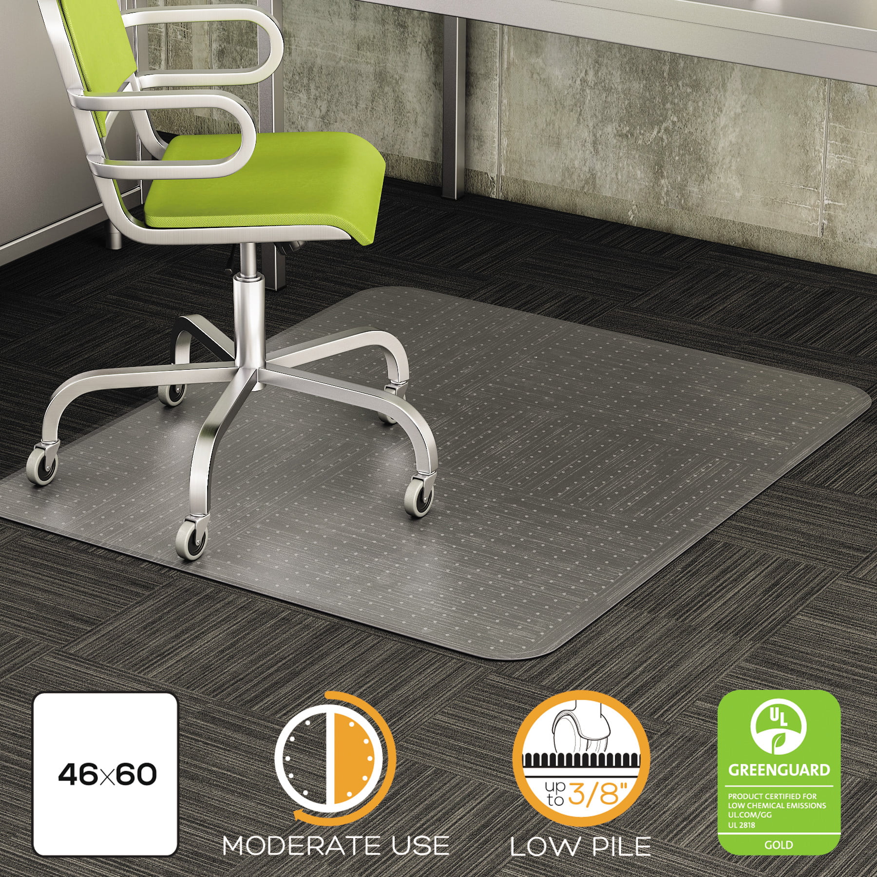 Deflecto DuraMat 46 x 60 Chair Mat for Low Pile Carpet ...